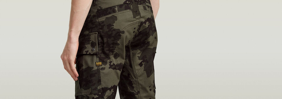 3d regular straight cargo pants