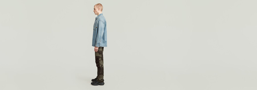 3d regular straight cargo pants