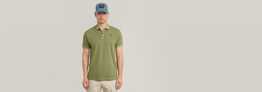 dunda overdyed slim polo
