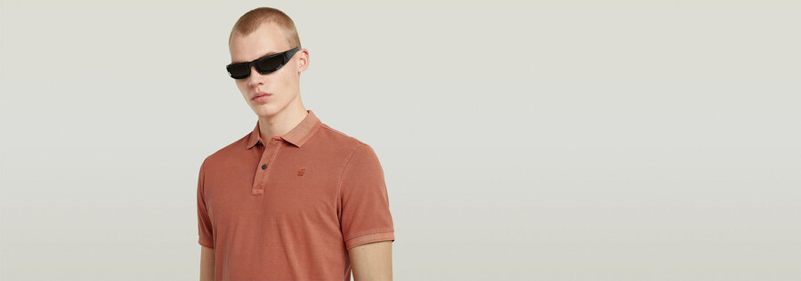 dunda overdyed slim polo
