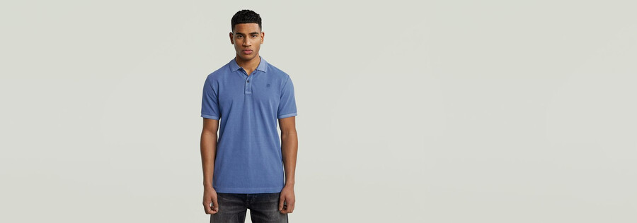 dunda overdyed slim polo