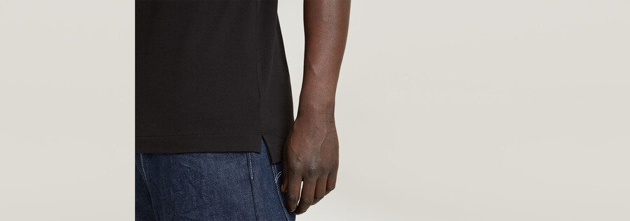 dunda slim stripe polo