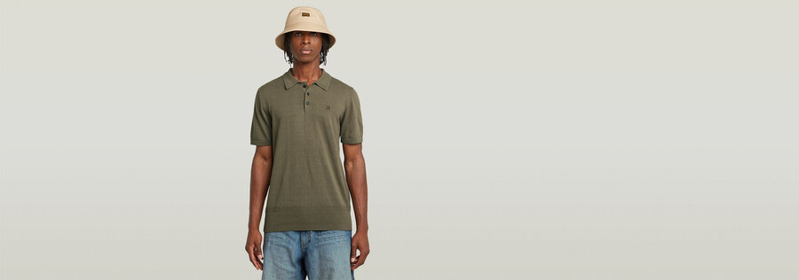 knitted polo