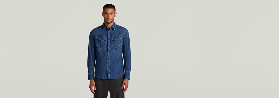 dakota slim denim shirt