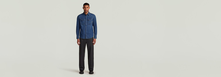 dakota slim denim shirt