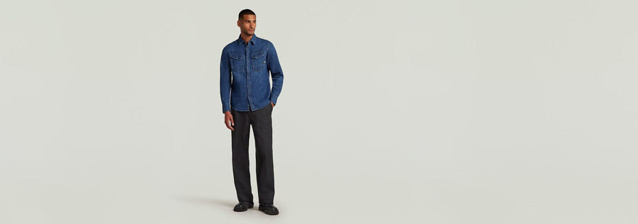 dakota slim denim shirt