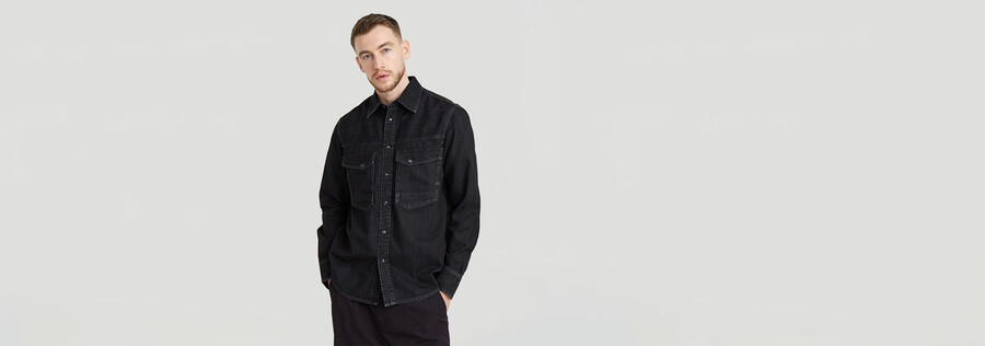 dakota slim denim shirt