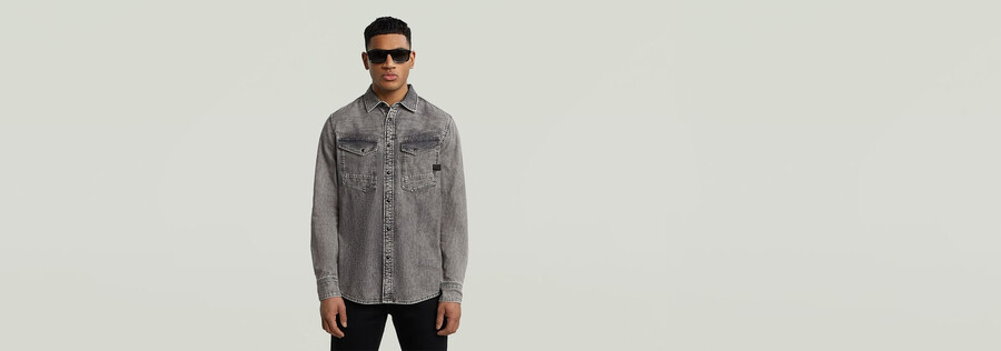 dakota slim denim shirt