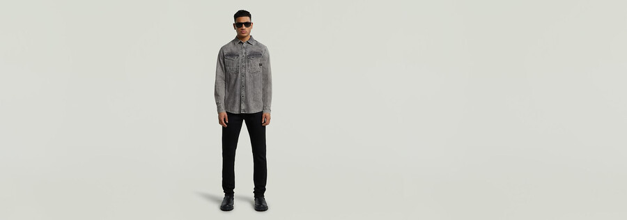 dakota slim denim shirt