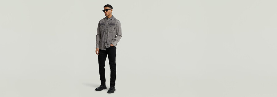 dakota slim denim shirt