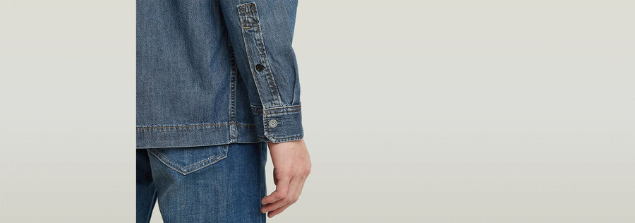1-pocket regular denim shirt