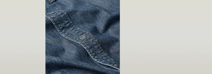 1-pocket regular denim shirt