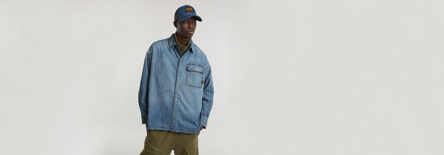 boxy flap pocket shirt