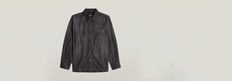 boxy flap pocket shirt