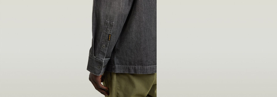 boxy flap pocket shirt