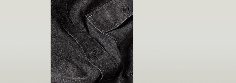 boxy flap pocket shirt