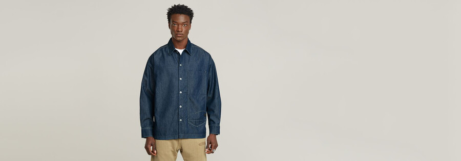 long pocket boxy fit shirt