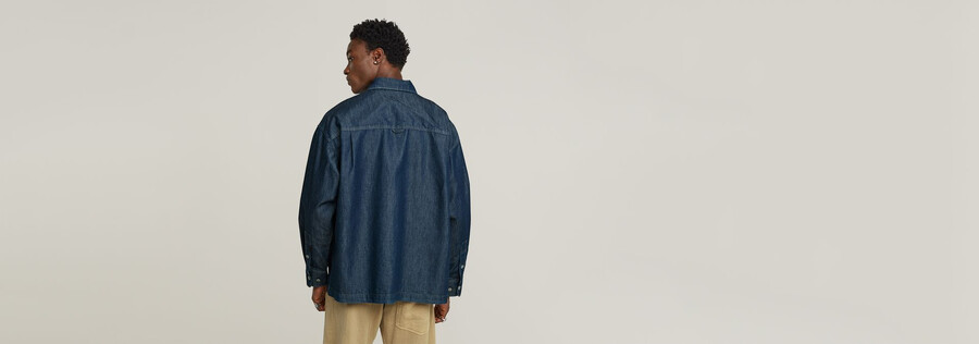 long pocket boxy fit shirt