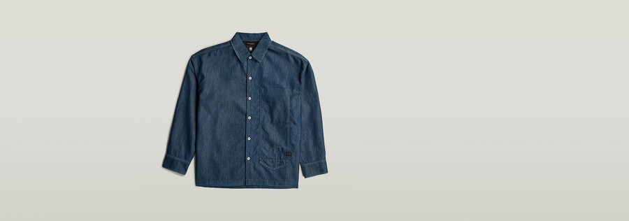long pocket boxy fit shirt