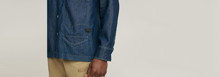 long pocket boxy fit shirt