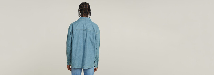 long pocket boxy fit shirt