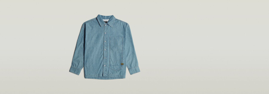 long pocket boxy fit shirt