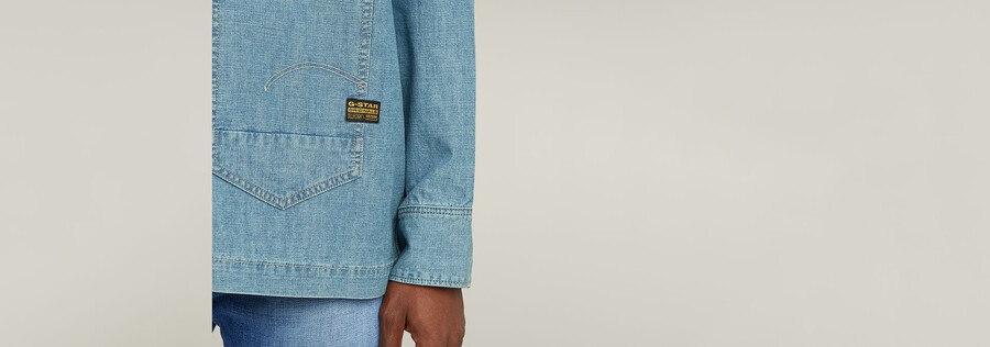 long pocket boxy fit shirt