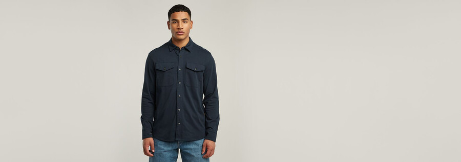 jersey shirt marine pockets