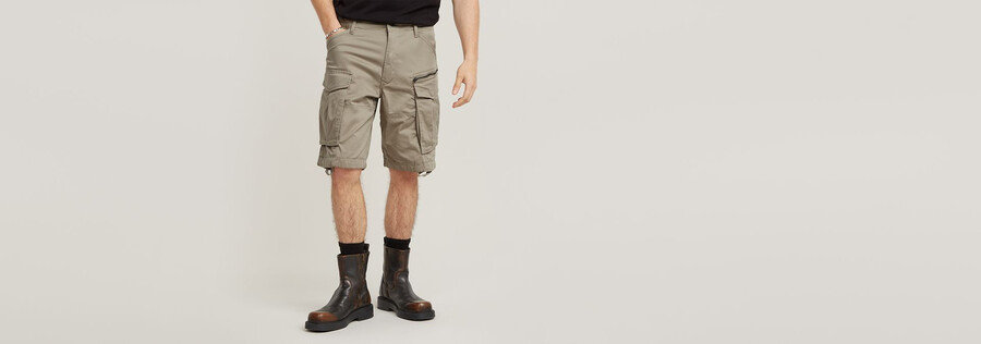 rovic zip relaxed shorts