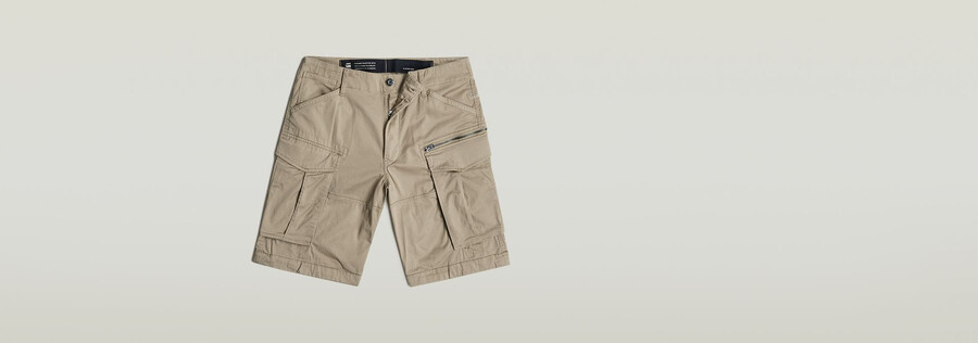 rovic zip relaxed shorts