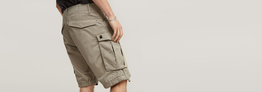 rovic zip relaxed shorts