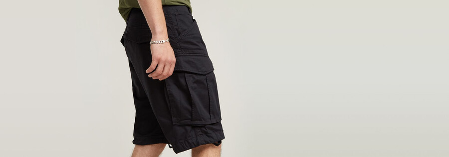 rovic zip relaxed shorts