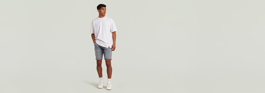 mosa denim shorts
