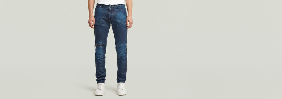 5620 zip knee skinny jeans