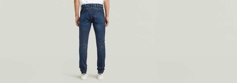 5620 zip knee skinny jeans