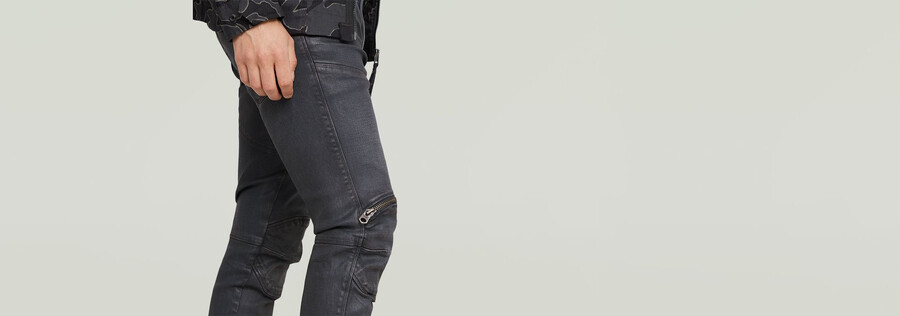 5620 zip knee skinny jeans