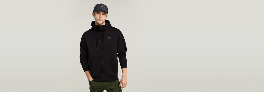 premium core zip thru hoodie
