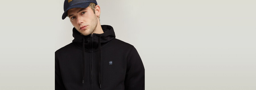 premium core zip thru hoodie