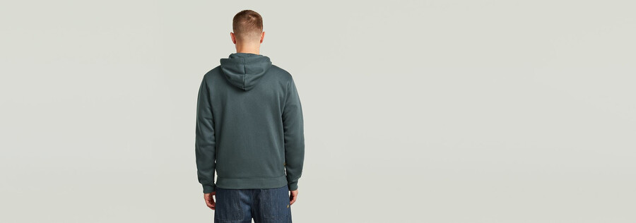 premium core hooded zip sweater