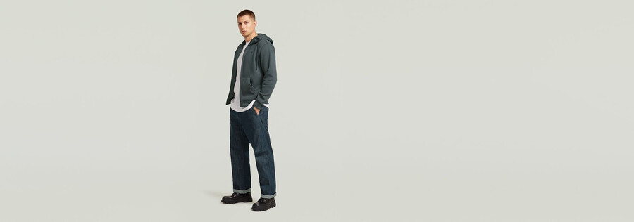 premium core hooded zip sweater