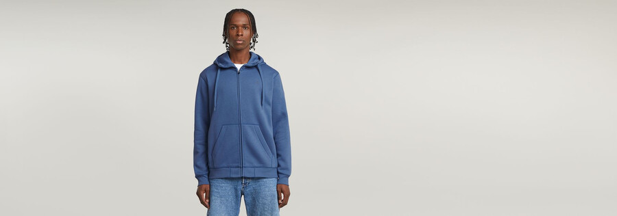 premium core hooded zip sweater