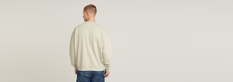 chenille g-script loose sweater