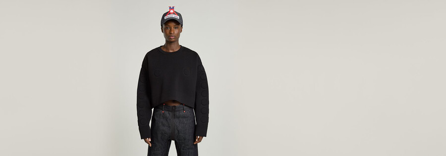 wvb unisex cropped crewneck