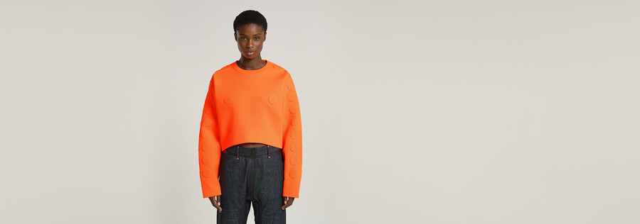 wvb unisex cropped crewneck