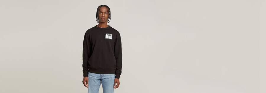 substance back graphic relaxed sweater