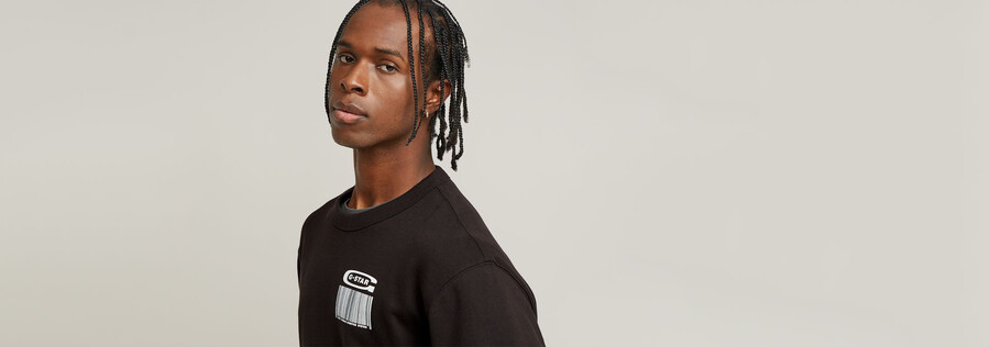 substance back graphic relaxed sweater