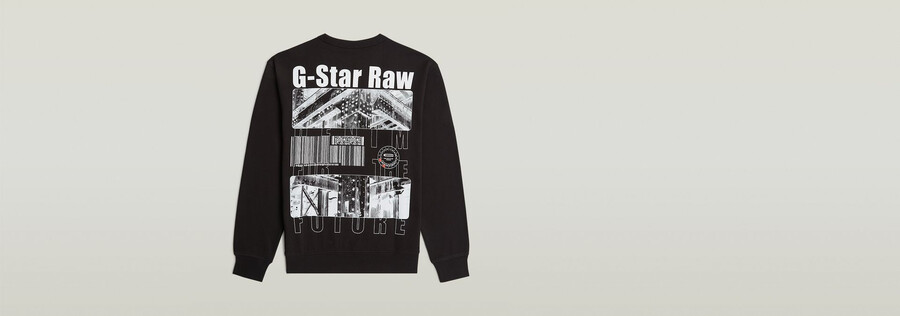 substance back graphic relaxed sweater