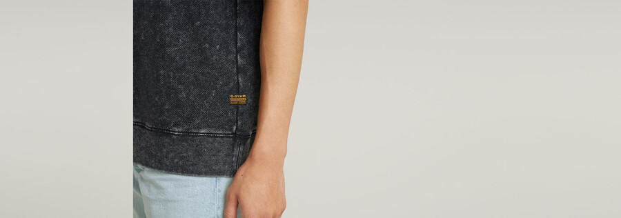 acid wash loose sweater