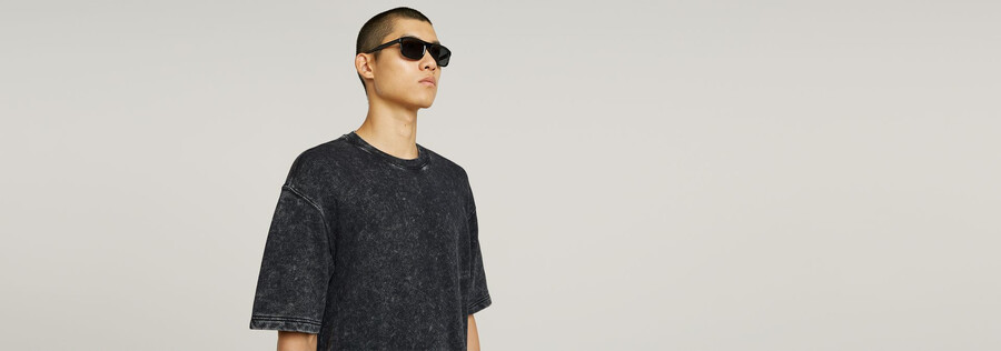 acid wash loose sweater
