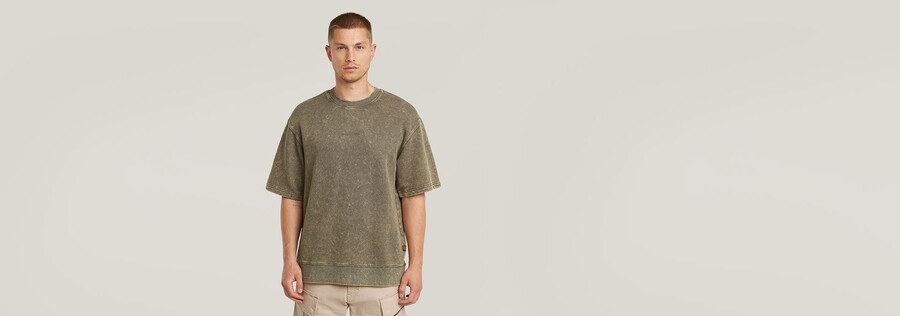 acid wash loose sweater